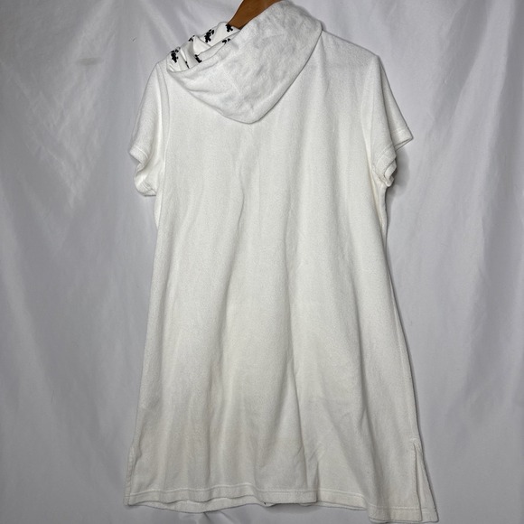 Disney Parks Youth XL Mickey Mouse White Hooded Terrycloth Zip Up Swim Coverup - Picture 5 of 8